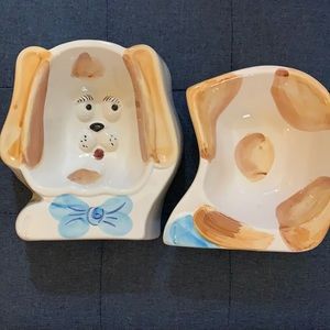 New!! Ceramic Dog Bowl Set